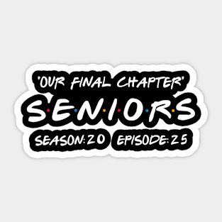Final Chapter Class of 2025 Vintage Senior Graduation Gifts Funny Seniors 2025 Sticker